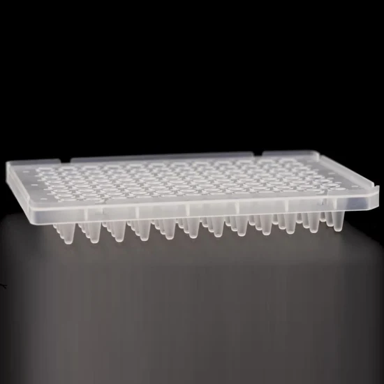 Piastra PCR a mezzo bordo da 96 pozzetti GEB da 0,1 ml, adatta per materiali di consumo da laboratorio ABI